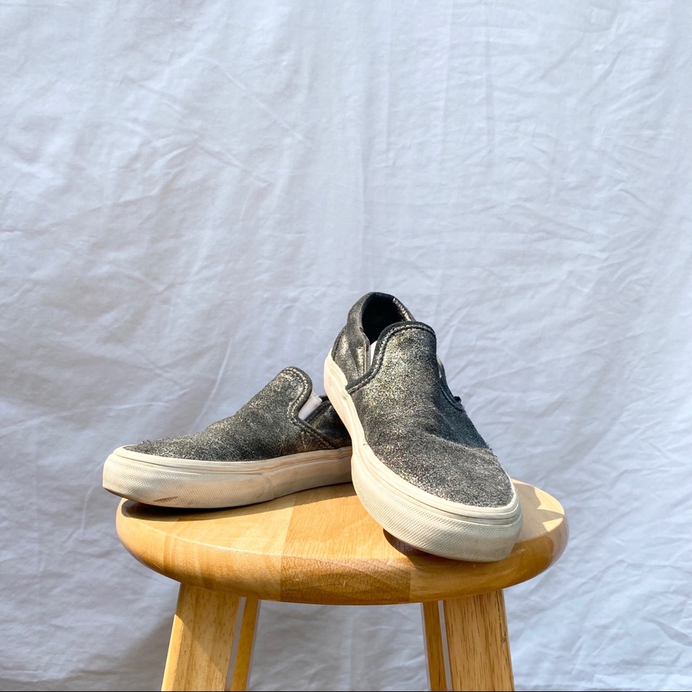 Metallic Slip On Vans
